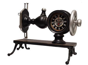שעון שולחני מכונת תפירה רטרו 