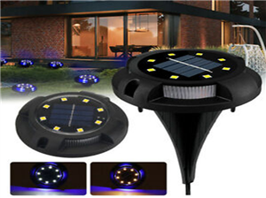 4 יחידות - מנורת מדרגות סולארית מחליף צבעים