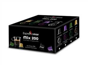 חבילת 200 קפסולות תואמות נספרסו - אספרסו מור
