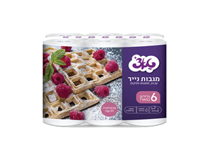 מגבות נייר 6 גלילים טאצ'