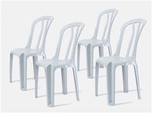 כיסאות כתר בצבע לבן