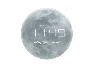 שעון דיגיטלי לקיר בעיצוב ירח